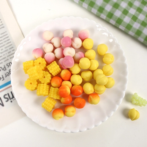 Mini Juguete Squishy De Fruta Simulación TPR Suave Alivio Del Estrés Juguete Sensorial Para Decoración De Escritorio
