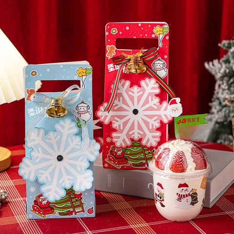 Christmas Cake Decoration Paper Gift Packaging Boxes Wood Cupcake Toppers Plastic Cups Stickers Ribbons Metal Bells Party Supplies