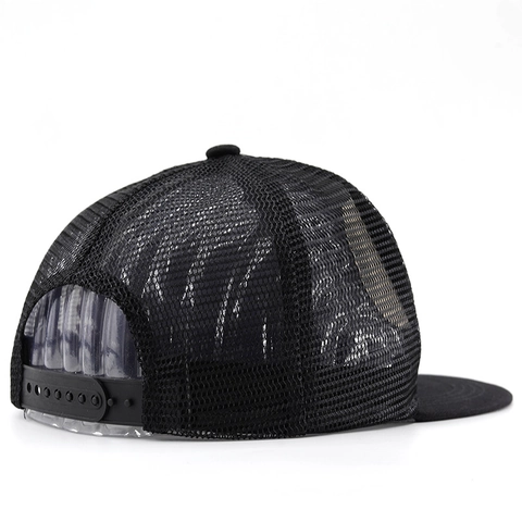 Cappello Da Baseball Ricamo Tigre Tesa Piatta Cotone Mesh Snapback Trucker Hat Stile Hip Hop Protezione Solare