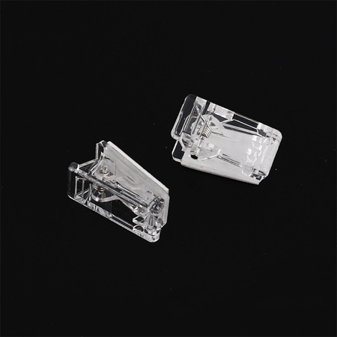 Transparante Acryl Papierclips Mini Zelfklevende Veerbindclips Voor Scrapbooking Kantoor School Student Briefpapier