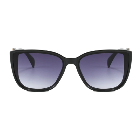 Fashion Oversized Square Sunglasses For Women Gradient Lens UV Protection Metal Twist Temple Personality Cat Eye Frame Shades