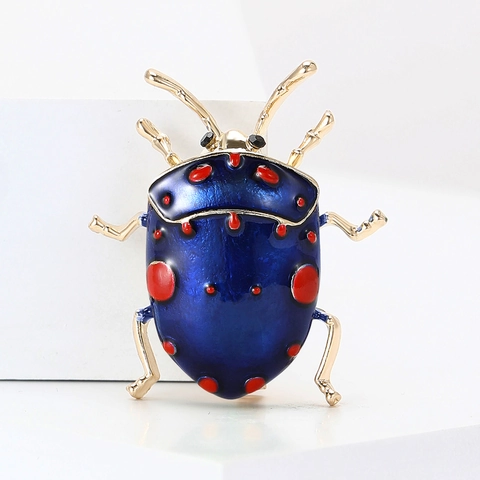 Legering Emaille Kever Insect Brosche Pin Lieveheersbeestje Kleurrijke Mode-Sieraden Creatieve Reversspeld Voor Dames Heren