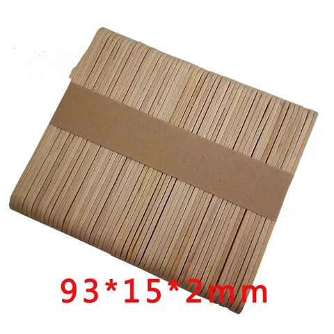 Bastoncini in Legno di Betulla Naturale Bastoncini Artigianali in Legno Lucidato Bordo Arrotondato Fai da Te Materiali per Modelli Edilizi