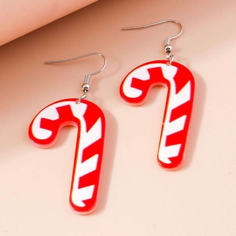 Orecchini Pendenti Di Natale Acrilico Pupazzo Di Neve Renna Pan Di Zenzero Gioielli Festivi Per Donne