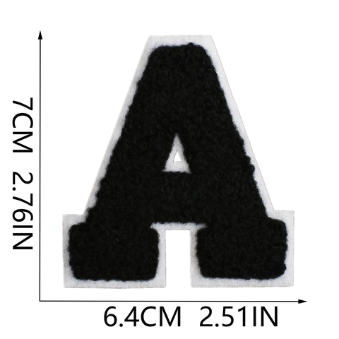 Chenille Alphabet Letters Varsity Embroidery Patches Iron On Applique For Clothing Bags Jackets Backpacks DIY Decoration