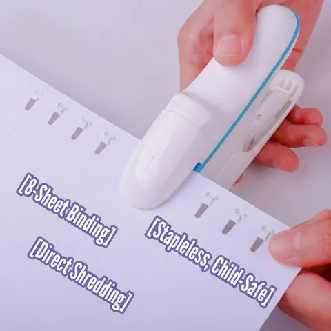 Cucitrice Senza Punti Senza Aghi Risparmio Fatica Rilegatrice Carta Sicuro Per Bambini Ufficio Forniture Scolastiche