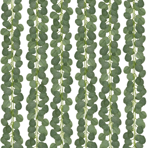 Artificial Eucalyptus Garland Faux Greenery Vines For Wedding Backdrop Party Table Fireplace Mantle Home Wall Decor