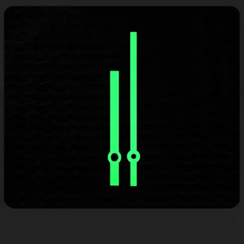 Lancette Orologio Luminose Puntatori Alluminio Bagliore Al Buio Verde Fluorescente Quarzo DIY Riparazione Orologio Parti Ricambio