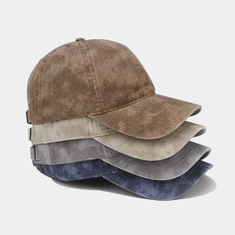 Washed Distressed Cotton Baseball Cap Tie Dye Curved Brim Retro Sun Hat For Men And Women Adjustable Casual Sports