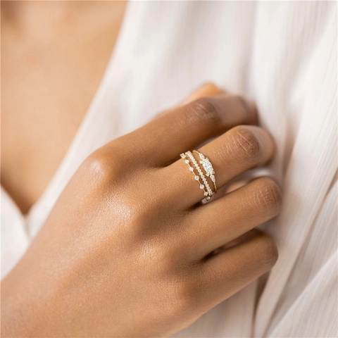 Bagues En Argent Sterling 925 Plaqué Or Pour Femmes AAAAA Zirconia Élégant Bijoux Empilables Mariage Fiançailles Banquet Luxe Mode