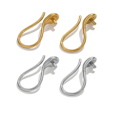 Ganchos Para Pendientes En Forma De U De Acero Inoxidable Accesorios Para Hacer Joyas DIY Bases
