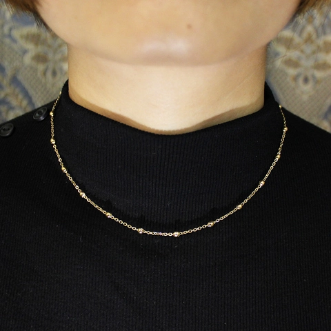 Collier En Acier Inoxydable Minimaliste Femmes Étanche Avec Perles D'eau Douce Élégantes Et Perles Protectrices Mauvais Oeil