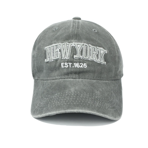 Vintage Gewaschene Baumwolle Baseball Kappe New York Stickerei Verstellbarer Sonnenhut Für Herren Damen Casual Sport Retro Dad Hat