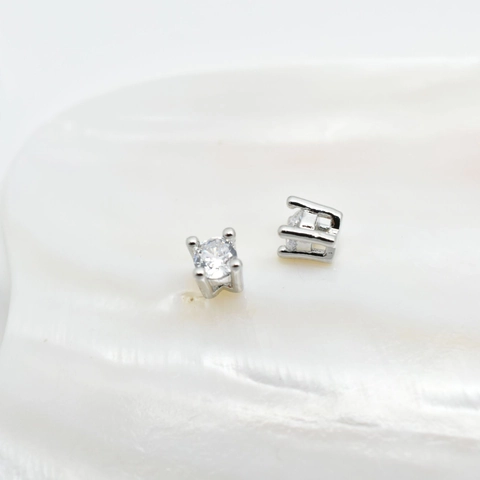 Cuentas Espaciadoras De Cobre Y Circonita Engaste De Cuatro Garras Accesorios Para Hacer Joyas Bricolaje Forma Cuadrada Elegante