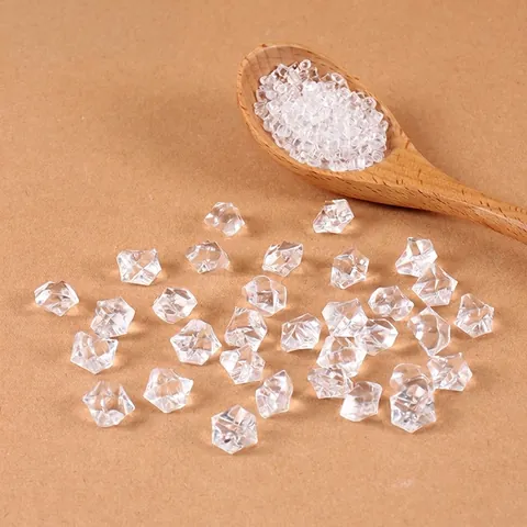 Simulation Ice Cubes Transparent Acrylic Crushed Plastic Rocks For Photography Props DIY Decorative Craft Ornaments