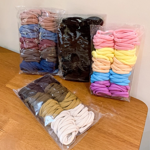 High Elasticity Hair Ties Seamless Hair Bands Ponytail Holders For Women Girls Basic Durable Solid Colors