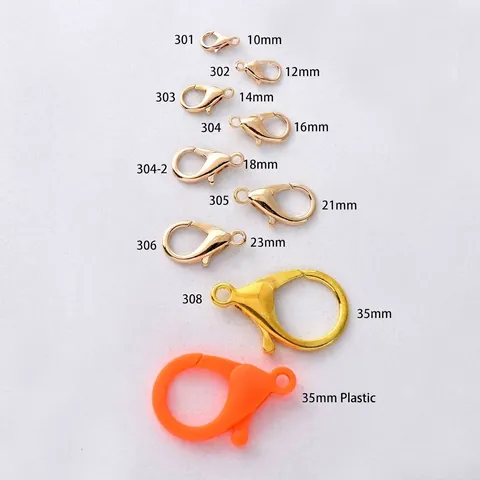Hummerverschlüsse Legierung Kunststoff Haken Verbinder Für DIY Schmuckherstellung Halsketten Armbänder Schlüsselanhänger