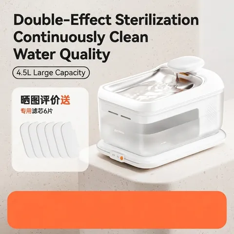 Fuente De Agua Automática Para Mascotas Acero Inoxidable Esterilización UVC Silenciosa Calefacción Constante