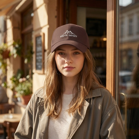 Baseball Cap Cotton Mountain Embroidery Letter Sun Protection Adjustable Casual Outdoor Sport Hat Unisex