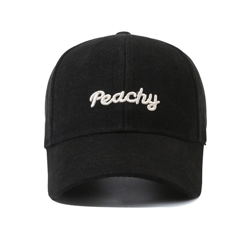 Berretto Da Baseball In Cotone Ricamo Peachy Protezione Solare Regolabile Cappello Sportivo Per Uomo Donna