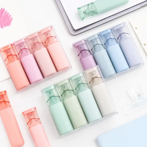 Glitter Highlighters Shimmer Marker Pens Morandi Color Water Based Shimmering Ink For Journaling Aesthetic Stationery