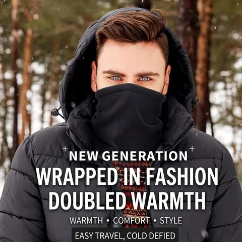 Winter Nackenwärmer Fleece Thermo Verstellbare Gesichtsmaske Schal Für Outdoor Radfahren Skifahren Unisex