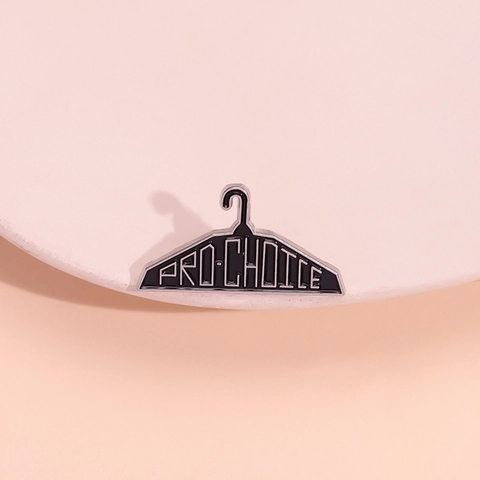 Pro-Choice Kleiderbügel Emaille Pin Zinklegierung Brosche Statement Schmuck Für Kleidung Taschen Zubehör