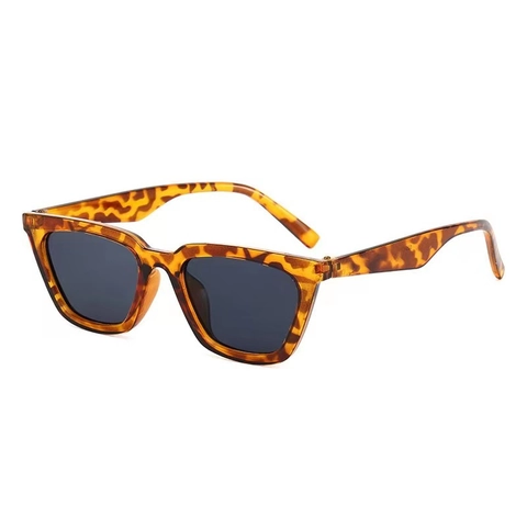 Occhiali Da Sole Quadrati Moda Montatura PC Protezione UV400 Stile Di Strada Esterno Design Rettangolo Occhio Di Gatto Donne Uomini
