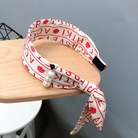 Damen Blumenmuster Satin Spitze Schleife Stirnband Mit Langem Band Koreanischer Stil Süßer Haarreif Retro Eleganter Kopfschmuck