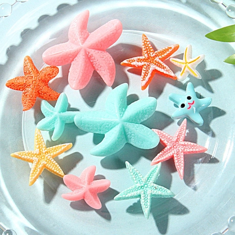 Ciondoli A Stella Marina In Resina Accessori Fai Da Te Animale Marino Colorato Per Fermagli Per Capelli Fibbie Per Scarpe Stile Carino