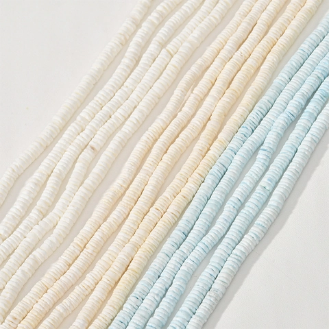 Natürliche Muschel Heishi Perlen Flache Runde Zwischenperlen Für DIY Armband Halskette Schmuckherstellung Handarbeit