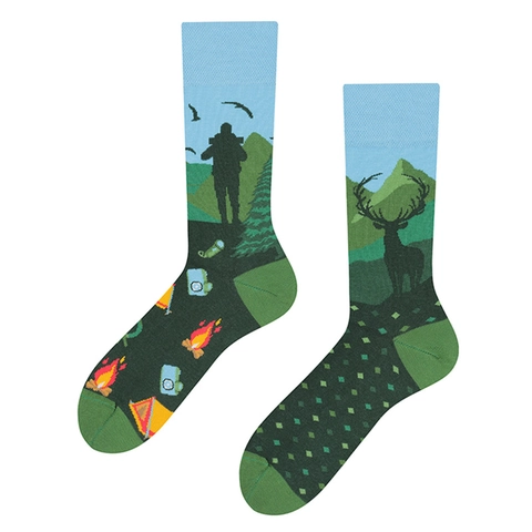Hommes Femmes Coton Asymétrique Chaussettes Dépareillées Trendy Dessin Animé Jacquard Streetwear Fashion Casual Mi-Chaussettes