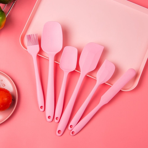 Utensili Da Cucina In Silicone Spatola Pennello Per Olio Cucchiaio Resistente Al Calore Antiaderente Cottura Cucina