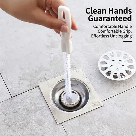 Scovolino Flessibile Per Scarico In Acciaio Inossidabile Spirale Strumento Di Pulizia Tubi Per Lavandino Cucina Bagno Doccia