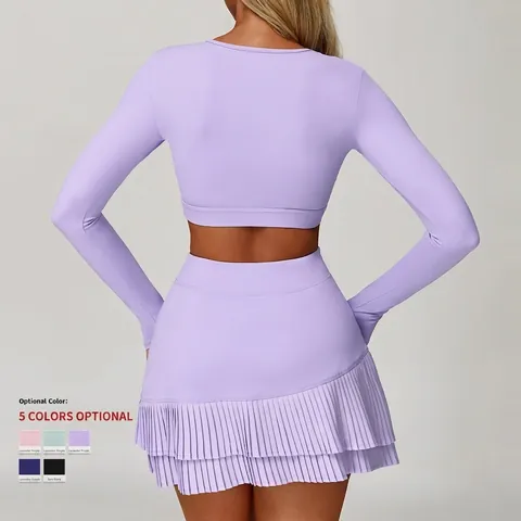 Dames Yoga Top Lange Mouwen Uitsparing Naked Feel Fitness Sport T-shirt Ademend Slim Fit Gym Workout Crop Top