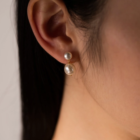 Pendientes De Perlas de Agua Dulce Con Postes De Plata De Ley 925 Perlas de Agua Dulce De Agua Dulce Irregulares Joyas Elegantes