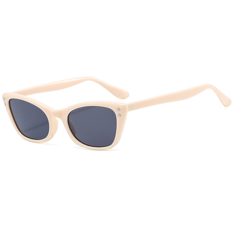 Occhiali Da Sole Gatto Retrò Montatura PC Lente AC Protezione UV400 Rivetti In Metallo Moda Di Strada Per Donne Uomini