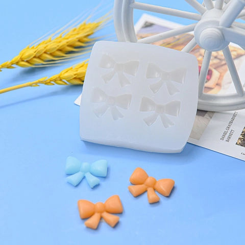 Bowknot Silicone Mold Fondant Chocolate DIY Craft Resin Clay Baking Cake Decoration Tool Flexible Reusable Handmade