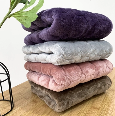 Flannel Thickened Non-Slip Chair Pad Solid Color Plush Seat Cushion For Dining Office Home Quilted Square Soft Warm