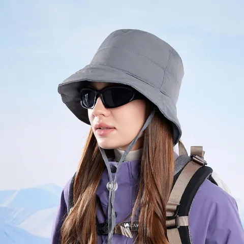 Sombrero De Pescador Acolchado De Invierno Impermeable Resistente Al Viento Cálido Con Cordón Ajustable Para Exterior