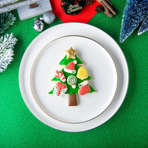 Cortadores Galletas Navidad Set Plástico PLA Impresión 3D Jengibre Árbol Estrella Moldes Fondant Herramientas DIY Repostería