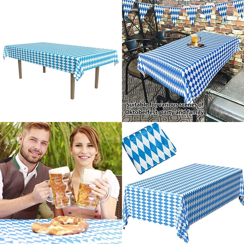 Tovaglia In Plastica Usa E Getta Impermeabile Rettangolare Per Decorazione Festa Di Compleanno Oktoberfest