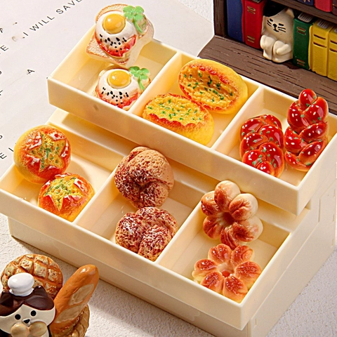 Miniatur Simulation Brot Essen Harz Charms Für Bastelarbeiten Haarnadeln Und Handyhüllen Realistische Bäckerei Stile