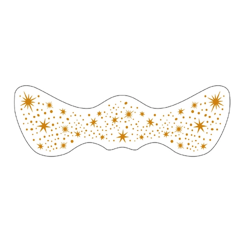 Tatuajes Temporales De Pecas Metálicas Pegatinas Faciales Corazón Estrella Maquillaje De Fiesta Para Mujeres