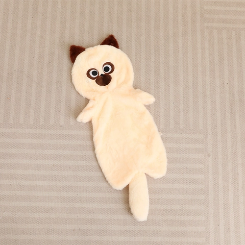 Long Strip Dog Plush Toy Shell Animal Skin Case Husky Shiba Inu Soft Stuffed Toy Semi-Finished For DIY Craft Pillow Case Decor