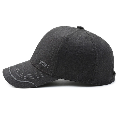 Sport Baseballpet Polyester Gebogen Rand Verstelbaar Zonbescherming Outdoor Casual Hoed Voor Heren Dames