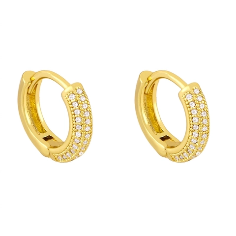 Orecchini A Cerchio A Forma Di C Vintage Barocco Per Donna Placcati In Oro Rame Zirconia Perla Artificial Finta Moda