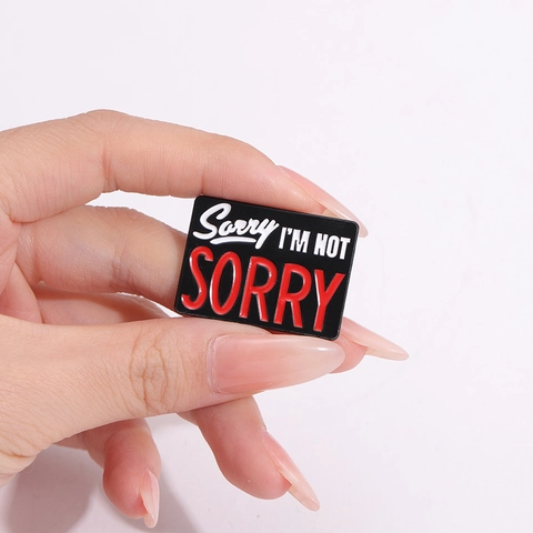 Grappige Sarcastische Citaat Emaille Pins Sorry We Are Awesome Hopeless Dead I Am Not Sorry Zinklegering Broches Badges