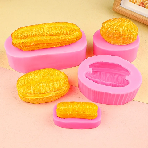 Realistic Fried Dough Stick Silicone Mold 3D Food Shape DIY Aromatherapy Candle Soap Plaster Resin Cake Decor