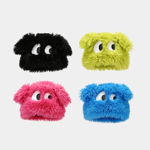 Big Eyes Monster Plush Hat Thickened Warm Winter Pullover Cap Long Faux Fur Cute Funny Outdoor Windproof Headwear